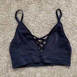 Victoria’s Secret PINK black sparkle bralette